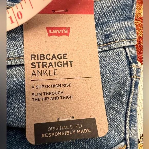 Levi’s Ribcage jean 26 x 27 ❤️ New - Picture 12 of 16